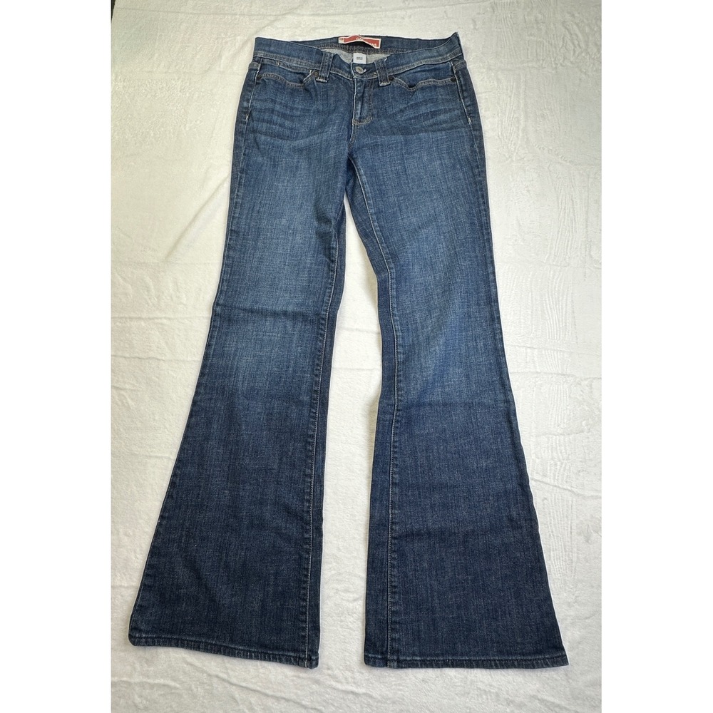 Gap Flare Jeans Women 4 Blue Medium Wash Low Rise Stretch Denim Retro Style